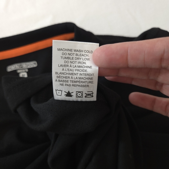 Omni-Wool Men's Black Crew Neck Long Sleeve Base Layer - Picture 8 of 11